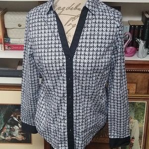 Jones New York Fitted Blouse Size Medium